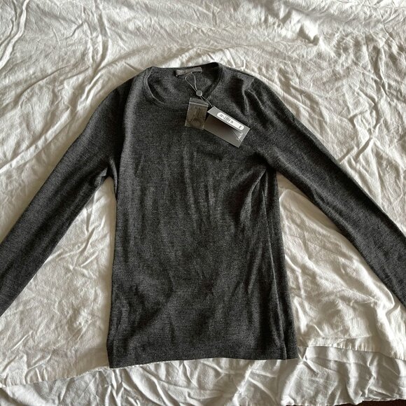 Neiman Marcus Cashmere Collection Cashmere Superfine Crewneck Top, XS/P - Picture 1 of 11